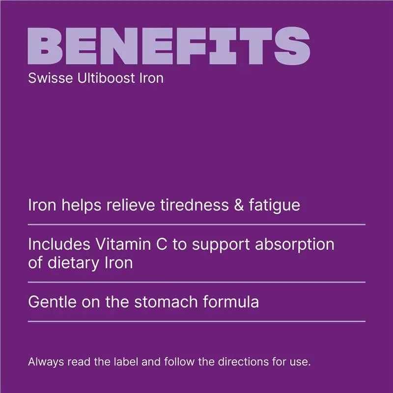 Swisse Ultiboost Iron 30 Tablets